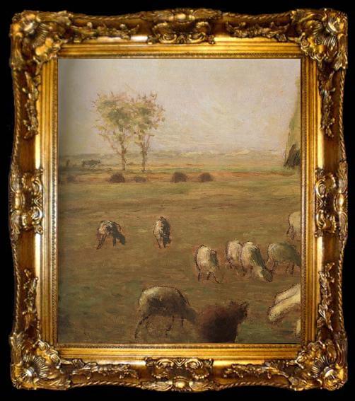 framed  Jean Francois Millet Detail of  Spring,haymow, ta009-2